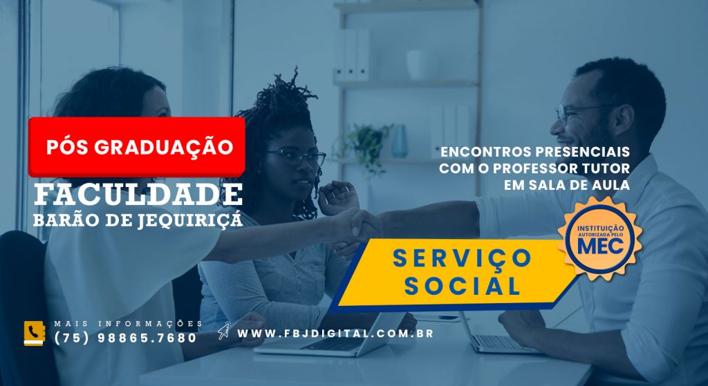 Pós-graduação em Serviço Social – Faculdade Barão de Jequiriçá